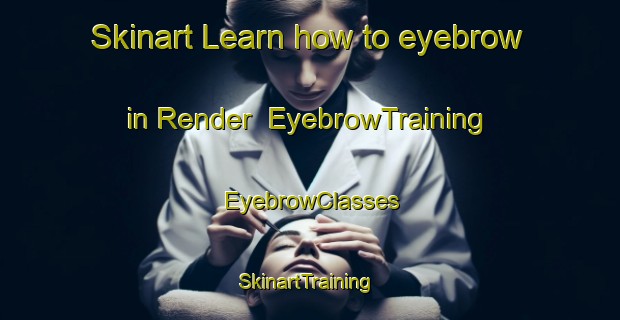 Skinart Learn how to eyebrow in Render | EyebrowTraining | EyebrowClasses | SkinartTraining-Denmark